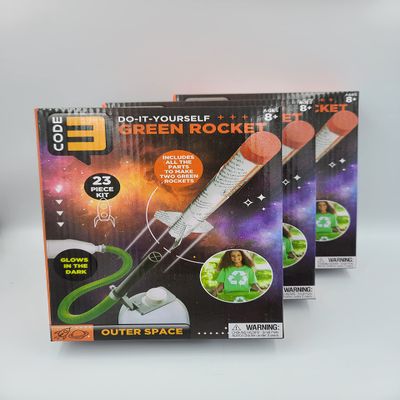 6 Pack of Premium Do It Yourself Green Rocket ~ 23 Piece Kit That Makes Two!
