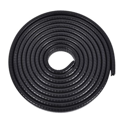 10Ft/3Meters Edge Trim U Seal Extrusion Black U Channel Edge Protector PVC Plastic W Iron Sheet Fits 1-3.5mm Edge DUO ER
