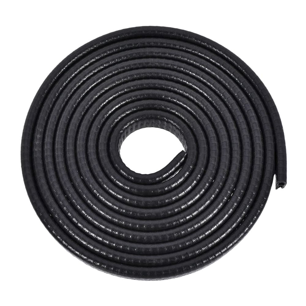 10Ft/3Meters Edge Trim U Seal Extrusion Black U Channel Edge Protector PVC Plastic W Iron Sheet Fits 1-3.5mm Edge DUO ER