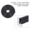 10Ft/3Meters Edge Trim U Seal Extrusion Black U Channel Edge Protector PVC Plastic W Iron Sheet Fits 1-3.5mm Edge DUO ER view 2