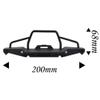 Vgoohobby Aluminum Front Bumper with LED Headlights Winch Mount Seat Tow Hook Compatible with Axial SCX10 SCX10II 90046 Traxxas TRX-4 TRX4 1/10 RC Crawler Car view 3