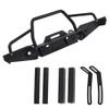 Vgoohobby Aluminum Front Bumper with LED Headlights Winch Mount Seat Tow Hook Compatible with Axial SCX10 SCX10II 90046 Traxxas TRX-4 TRX4 1/10 RC Crawler Car view 4