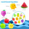 32pcs Mochi Squishy Toys Set for Kids, Mini Squishies Kawaii Fruit Squeeze Toys Pack Cute Stress Relief Anxiety Toys for Boys Girls view 2