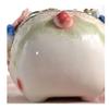 XXZY Money Bank Ceramic Piggy Bank Cute Flower Pig Coin Bank Creative Money Bank Best Children's Birthday Large Capacity Best Creative Gift (Color : White) view 4