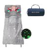 Kids Sleeping Bag for Girls & Boys, Large Kids Sleeping Bag with Pillow, Glow in The Dark Slumber Bag,Soft and Comfortable for Childern Daycare, Sleepovers Travel view 1