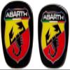 Abarth 3D Sticker Logo Bouclier Officiel pour Fiat Bravo, Avant et Arrire, 75 x 69 mm, 71 x 65 mm view 1