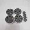 H-TECH RC Parts 1/10 Crawler Car 12mm hex 1.9inch Plus Offset Aluminum CNC Metal Beadlock Scale Wheel 4PCS Custom Plating Made view 4