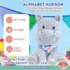 Cuddle Barn - Alphabet Hudson | Animated Singing Hippo Stuffed Animal Plush Toy Wiggles Ears to ABC Song and Ten Little Elephants, 11 inches view 2