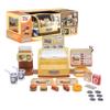 Pretend Play Burger Shop with Menu Toy Set, Kids Kitchen Playset Play Food Retro Diner Stand for Kids - Toddler Kitchen Playset Accessories Toy with Juice Drink Machines, Hamburger Fastfood- 25 PCS view 2