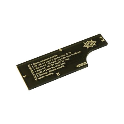 LITKO 3-inch Fight Gauge | Combat Movement | Compatible with Warhammer Age of Sigmar 3rd Edition (Translucent Grey)