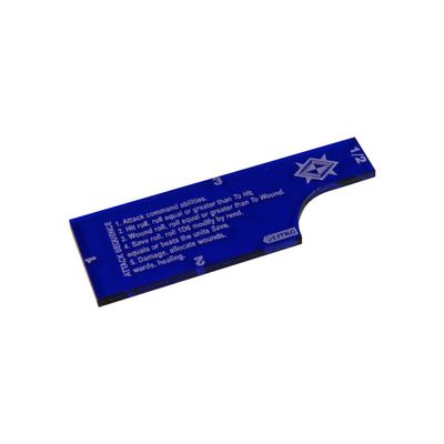 LITKO 3-inch Fight Gauge | Combat Movement | Compatible with Warhammer Age of Sigmar 3rd Edition (Translucent Blue)