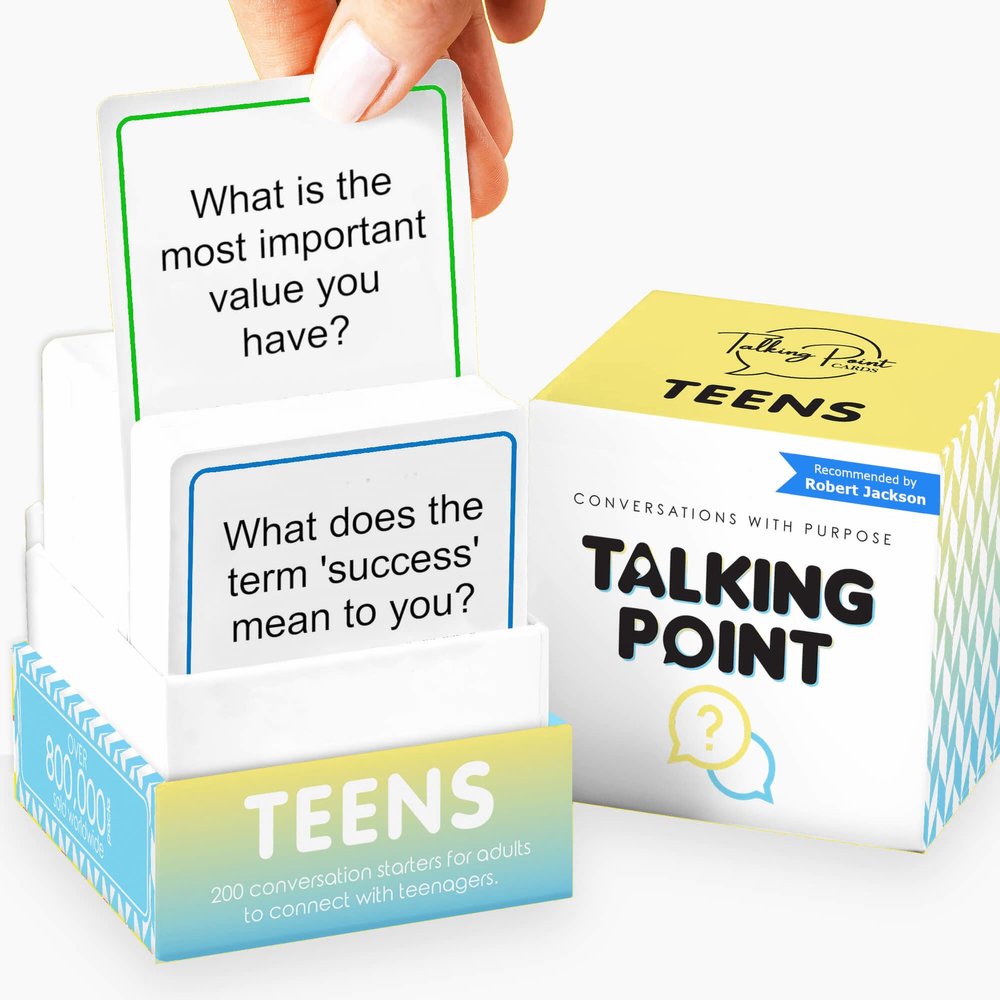 200 Conversation Cards for Teens - Engaging & Deep Questions to Build Trust, Encourage Self-Expression & Strengthen Relationships  Great for Parents, Teachers, Group Discussions & Quality Time