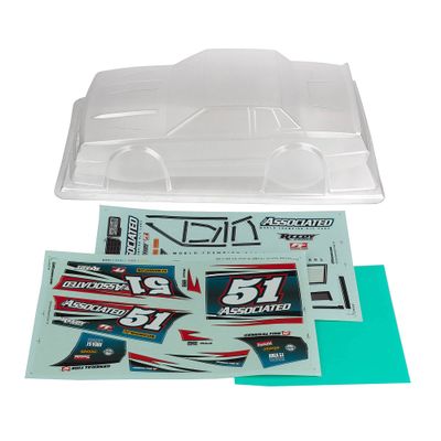 Team Associated SR10 Street Stock Body, Clear, ASC71192