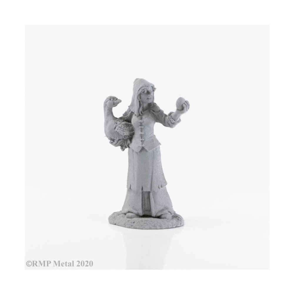 Reaper Miniatures Brinewind Townsfolk Goose Lady Unpainted #04022 Unpainted Figure