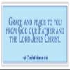 2 Corinthians 1:2 | Grace and Peace to You from God Our Father and The Lord Jesus Christ | Car Sticker 3x8 inches view 1