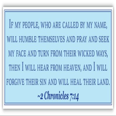 2 Chronicles 7:14 | If My People | Car Sticker 3x8 inches