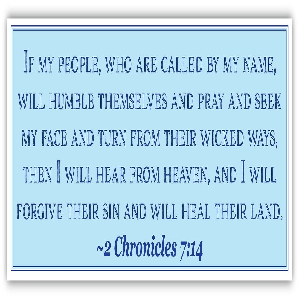 2 Chronicles 7:14 | If My People | Car Sticker 3x8 inches