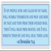 2 Chronicles 7:14 | If My People | Car Sticker 3x8 inches view 1