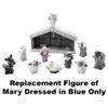 F-Price Replacement Figure for Fisher-Price Little People Nativity Set - DPX53 ~ Replacement Figure of Mary Dressed in Blue, Blue, White, Brown view 3