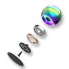 Apqdw Kinetic Desk Spinning Toy, 2.17'' Kinetic Desk Toys, Fidget Toys for Adults, Fidgets for Kids Ages 5-7, 8-12, Metal Desk Fidgets for Adults (55MM, Rainbow) view 2