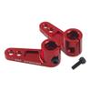 2Pack ShareGoo Metal 25T Servo Horn 25 Teeth Steering Arm Compatible with Futaba Savox Power HD Servos Motor Replacement for 1/8 1/10 RC Off-Road Crawler Drift Racing Car (Red) view 2