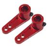 2Pack ShareGoo Metal 25T Servo Horn 25 Teeth Steering Arm Compatible with Futaba Savox Power HD Servos Motor Replacement for 1/8 1/10 RC Off-Road Crawler Drift Racing Car (Red) view 3