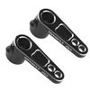 2Pack ShareGoo Metal 25T Servo Horn 25 Teeth Steering Arm Compatible with Futaba Savox Power HD Servos Motor Replacement for 1/8 1/10 RC Off-Road Crawler Drift Racing Car (Black) view 1