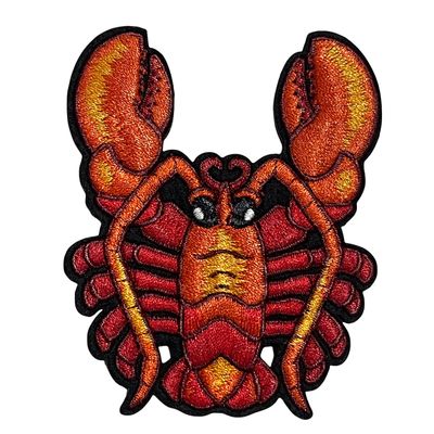 Kids Sealife #12 Lobster Hummer Embroidery Morale Patch