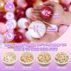 GOGOSO Ball Pit Balls for Toddler, Baby Plastic Playballs Kids Soft Pastel Pelotas Non-Toxic BPA-Free,Pink+Gold+White+red+Purple,100 Balls view 2