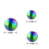 Apqdw Kinetic Desk Spinnin Toys Ball, Fidget Toy Balls for Office for Adults, Optical Illusion Rotating Ball for Office ADHD Anxiety (45mm, Rainbow) view 3
