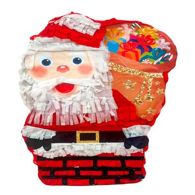 Santa Claus in Chimney Christmas Pinata For Christmas Party Decoration and Party Celebrations
