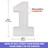 3FT Mosaic Balloon Frame Number 1 Light Up Numbers Pre-Cut Kit Thick Foam Board Decoration for Birthdays Anniversary Baby Shower view 4