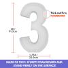 3FT Mosaic Balloon Frame Number 3 Light Up Numbers Pre-Cut Kit Thick Foam Board for Birthday Decoration view 4