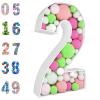 3FT Mosaic Balloon Frame Number 2 Light Up Numbers Pre-Cut Kit Thick Foam Board for Birthday Decoration view 1