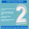 3FT Mosaic Balloon Frame Number 2 Light Up Numbers Pre-Cut Kit Thick Foam Board for Birthday Decoration view 2