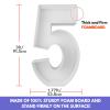 3FT Mosaic Balloon Frame Number 5 Light Up Numbers Pre-Cut Kit Thick Foam Board for Birthday Decoration view 4
