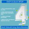 3FT Mosaic Balloon Frame Number 4 Light Up Numbers Pre-Cut Kit Thick Foam Board for Birthday Decoration view 2