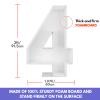 3FT Mosaic Balloon Frame Number 4 Light Up Numbers Pre-Cut Kit Thick Foam Board for Birthday Decoration view 4