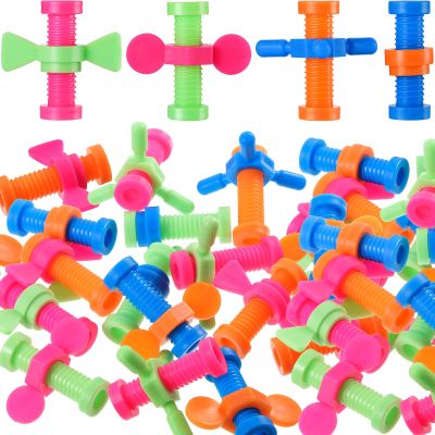 Fidget Pencil Topper Plastic Colorful Pen Flipper Pencil Top Fidgets Assorted Fidget Tool Spinner for Anxiety Release(36 Pieces)