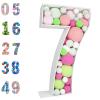 3FT Mosaic Balloon Frame Number 7 Pre-Cut Kit Foam Board DIY Craft Kit for Birthday Decoration view 1