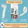 3FT Mosaic Balloon Frame Number 7 Pre-Cut Kit Foam Board DIY Craft Kit for Birthday Decoration view 3
