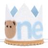 WAOUH Teddy Bear Crown - Costume Headwear, Bear Themed First Birthday Party Decorations, White, Boys aged 1 year view 1