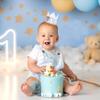 WAOUH Teddy Bear Crown - Costume Headwear, Bear Themed First Birthday Party Decorations, White, Boys aged 1 year view 4