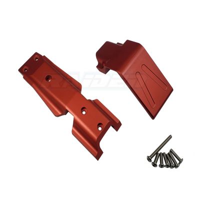 Aluminium Alloy Front Chassis Skid Plate fits Traxxas 1/10 New EREVO 2.0 E REVO - RED