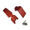 Aluminium Alloy Front Chassis Skid Plate fits Traxxas 1/10 New EREVO 2.0 E REVO - RED view 1