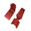 Aluminium Alloy Front Chassis Skid Plate fits Traxxas 1/10 New EREVO 2.0 E REVO - RED view 2