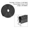 10Ft/3Meters Edge Trim U Seal Extrusion Black U Channel Edge Protector PVC Plastic w Iron Sheet Fits 1.5-3.5mm Edge DUO ER view 3