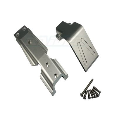 Aluminium Alloy Front Chassis Skid Plate fits Traxxas 1/10 New EREVO 2.0 E REVO - Silver