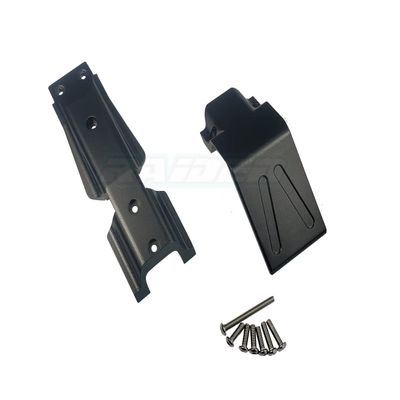 Aluminium Alloy Front Chassis Skid Plate fits Traxxas 1/10 New EREVO 2.0 E REVO - Black