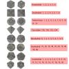 Cheungshing 7 PCS Handcrafted DND Polyhedral Dcie Sets for Role Playing Games MTG Table Game Polished Tumbled Stone Dices, Black Obsidian view 3